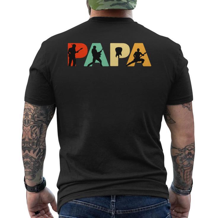 Retro Lead-Gitarre Papa Lustiger Papa Lead-Gitarre Spieler T-Shirt mit Rückendruck