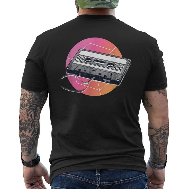 Retro Music Cassette Tape 80S 90S Vintage Graphic Men's T-shirt Back Print