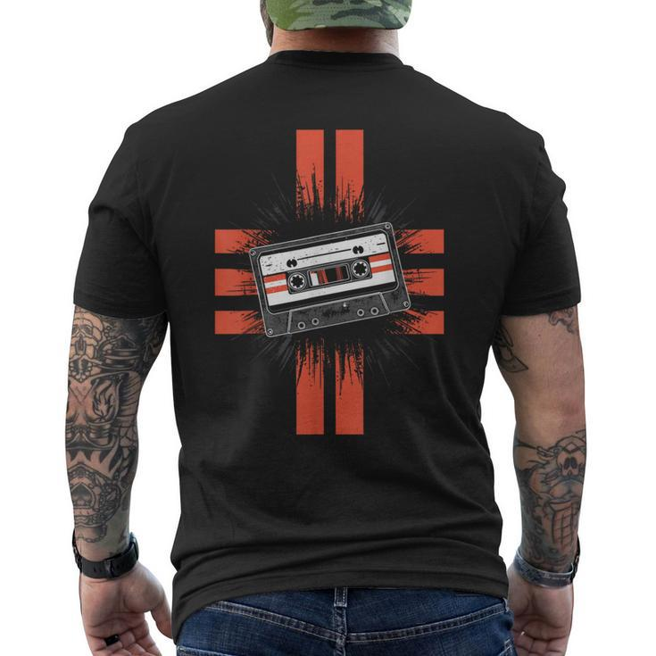Retro Style Old School Tape Cassette Vintage Mixtape Men's T-shirt Back Print