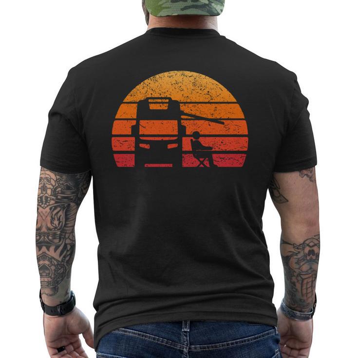 Retro Sunset Rv Camper Motorhome Vintage Men's T-shirt Back Print