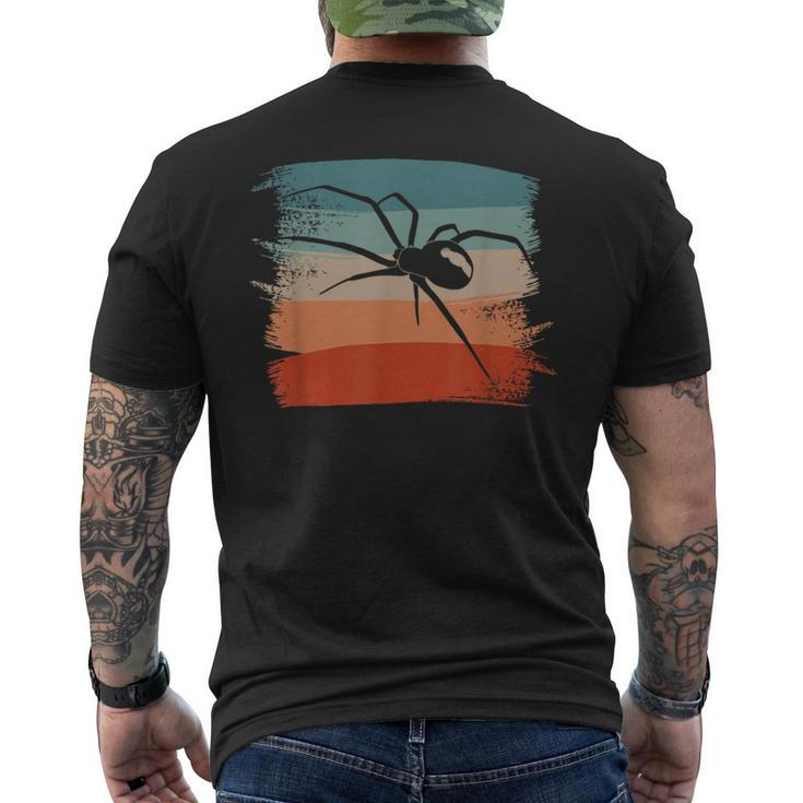 Retro Vintage Black Widow Spider Spiders Men's T-shirt Back Print