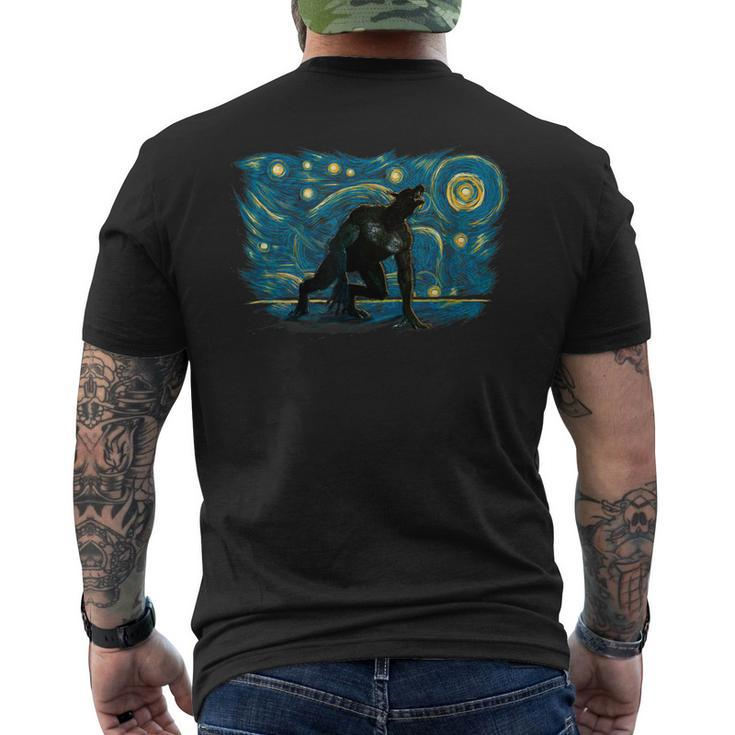 Retro Vintage Style Werewolf Men's T-shirt Back Print