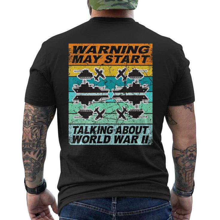 Retro World War 2 Memorabilia World War Ii Ww2 Gear Men's T-shirt Back Print