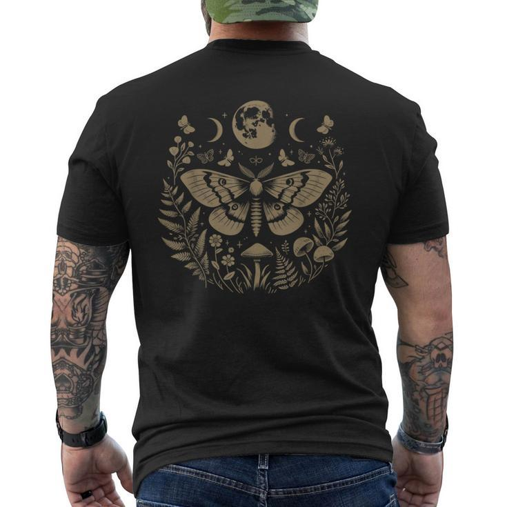 Therian Grunge Fairycore Aesthetic Luna Moth Cottagecore Men's T-shirt Back Print