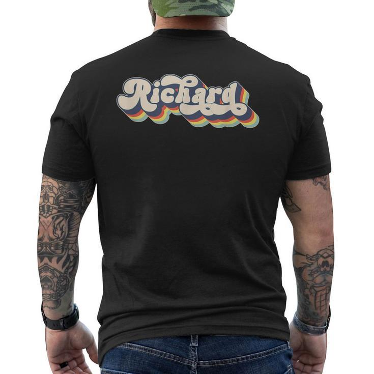 Richard Family Name Personalized Surname Richard Men's T-shirt Back Print