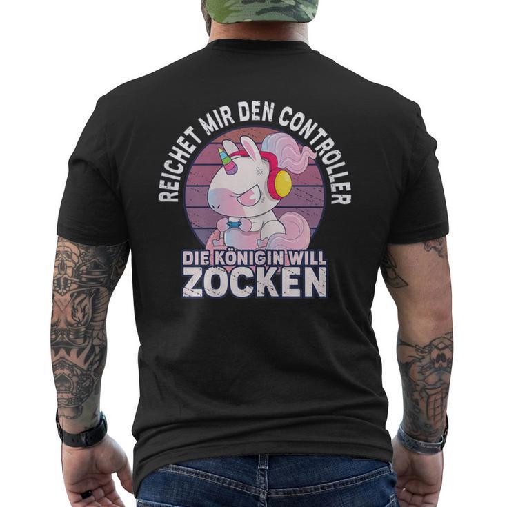 Richet Mir Den Controller Richet Mir Den T-Shirt mit Rückendruck