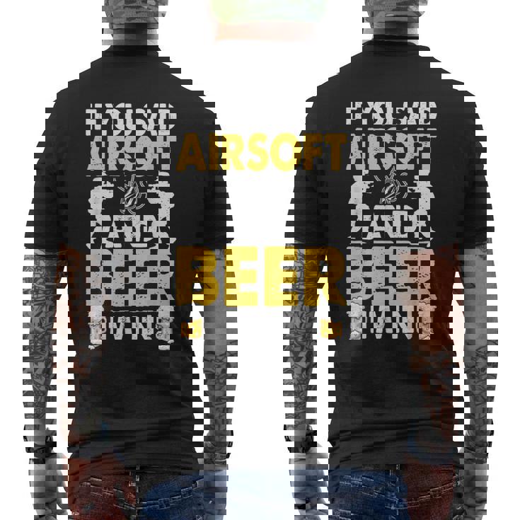 Rifle De Airsoft Para Hombre Camiseta Hombre Estampado Espalda
