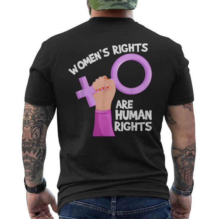 Rights Are Human Rights Feminist Cool Women Men's T-shirt Back Print