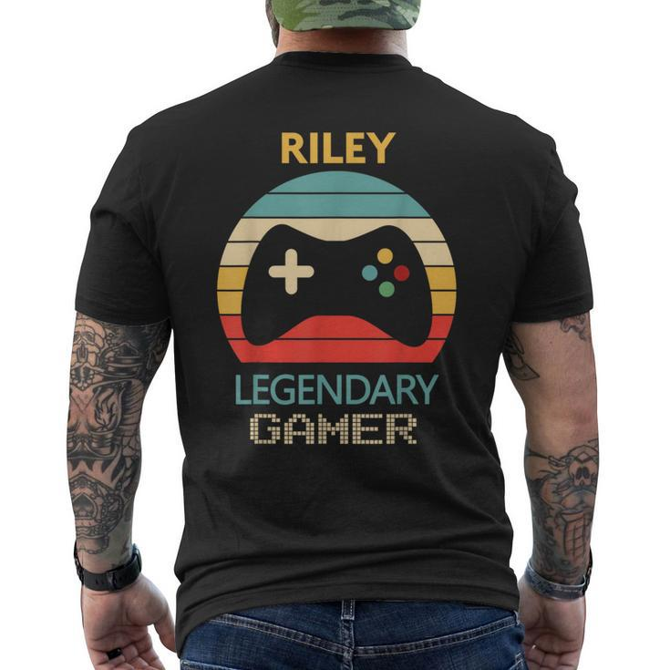 Riley Name Personalised Legendary Gamer Men's T-shirt Back Print