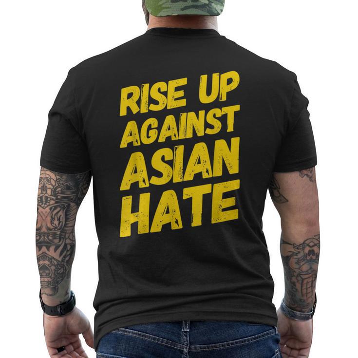 Rise Up Against Asian Hate Aapi Pride Proud Asian American Men's T-shirt Back Print