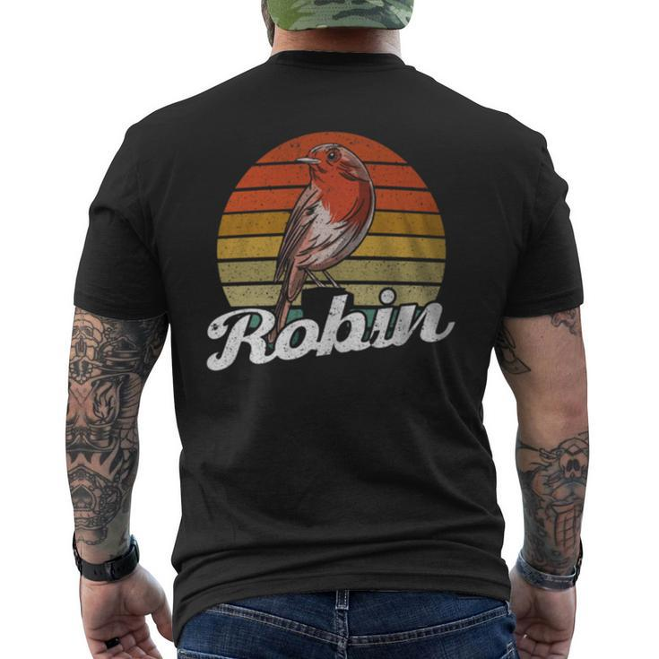 Robin Bird Bird Lover Men's T-shirt Back Print
