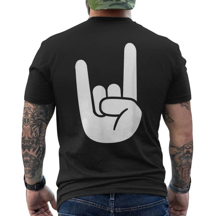 Rock Hand T-Shirt mit Rückendruck