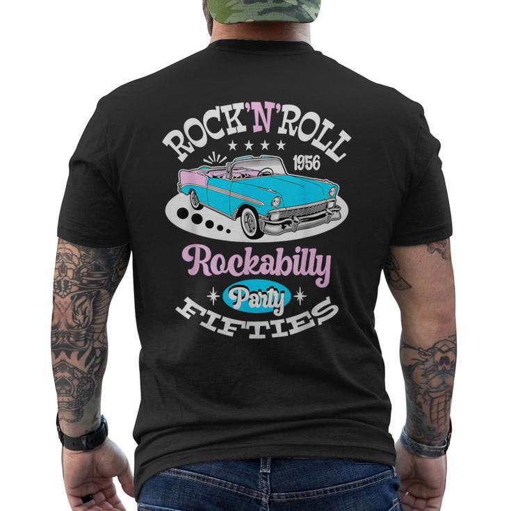 Rockabilly 50S Clothes Doo Wop Rock And Roll Vintage 1950S Men's T-shirt Back Print