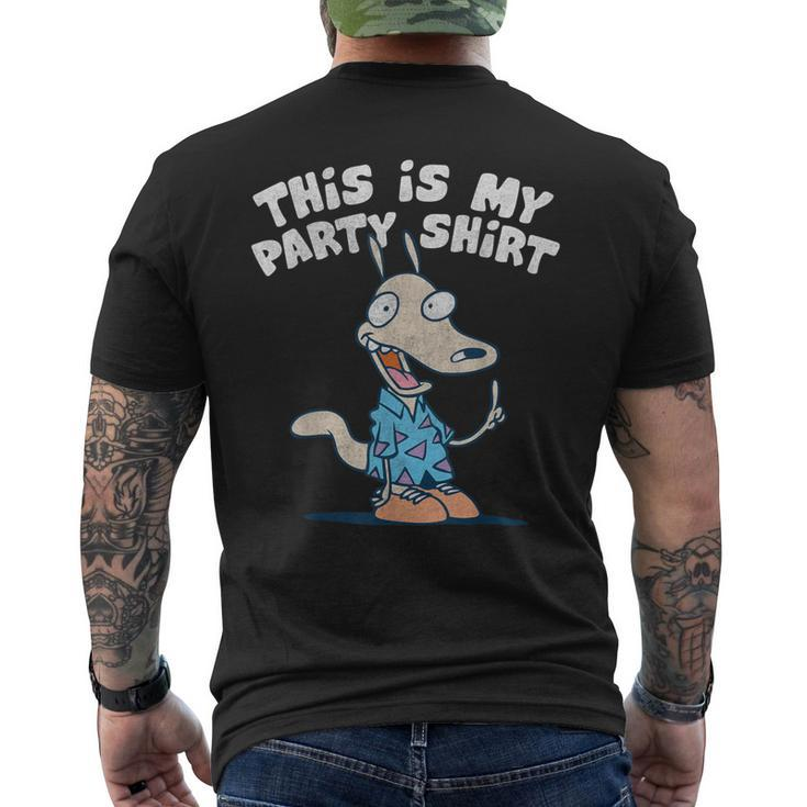 Rockos Modern Life This Is My Party Men's T-shirt Back Print