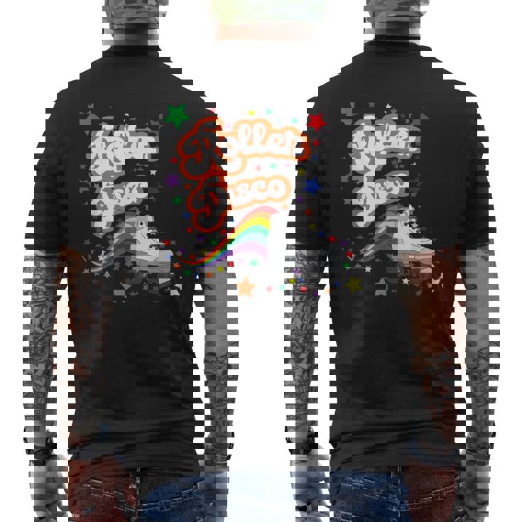 Roller Disco Cool Retro 70S Y 80S De Fiesta Camiseta Hombre Estampado Espalda