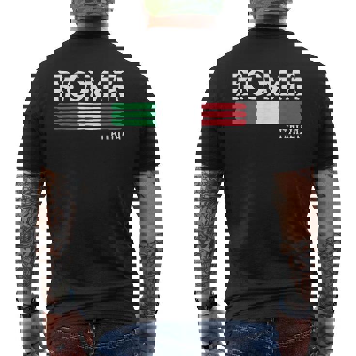 Roma Italia Regalo Italiano Souvenir Roma Italia Camiseta Hombre Estampado Espalda