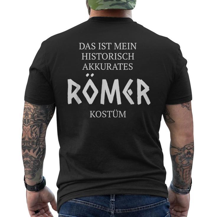 Roman Costume Ironic Anti Carnival T-Shirt mit Rückendruck