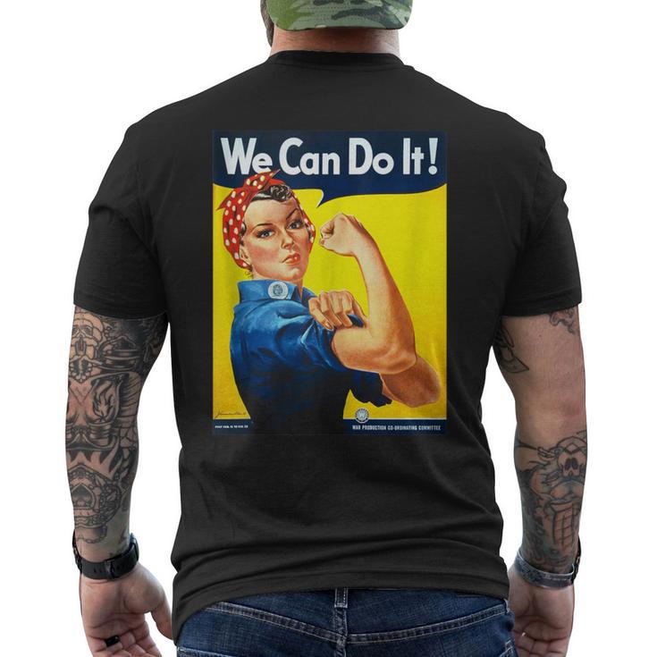 Rosie The Riveter We Can Do It Feminist Icon Men's T-shirt Back Print