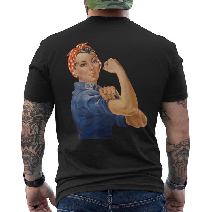 Rosie The Riveter We Can Do It Feminist Retro T Men's T-shirt Back Print