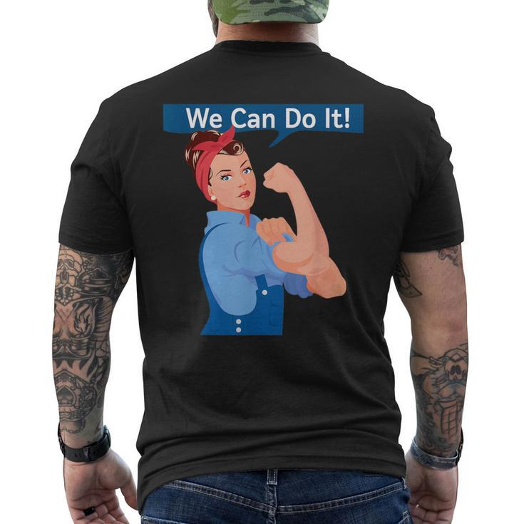 Rosie The Riveter We Can Do It Women's Feminist Rosy Men's T-shirt Back Print