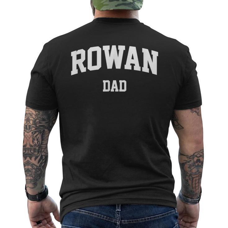 Rowan Dad Athletic Arch College University Alumni Men's T-shirt Back Print