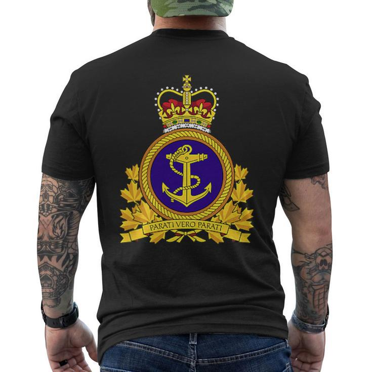 Royal Canadian Navy Rcn Military Armed Forces Men's T-shirt Back Print
