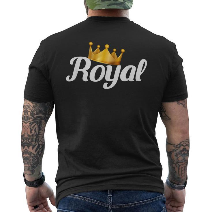 Royal Gold Crown Men's T-shirt Back Print