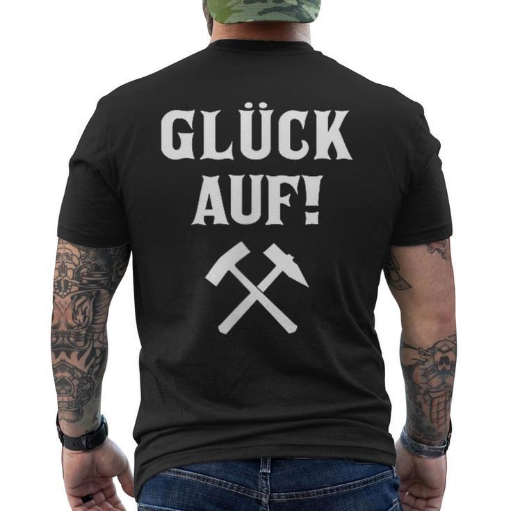 Ruhrpott Glück Auf Old School Mining Beater And Iron T-Shirt mit Rückendruck