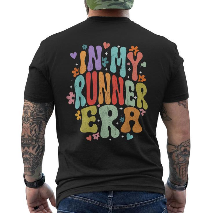 In My Runner Era Marathon Running Lover Groovy Men's T-shirt Back Print