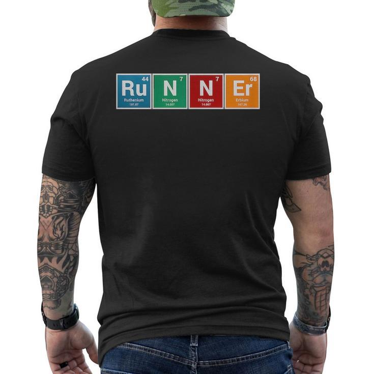 Runners Periodic Table Runner Men's T-shirt Back Print
