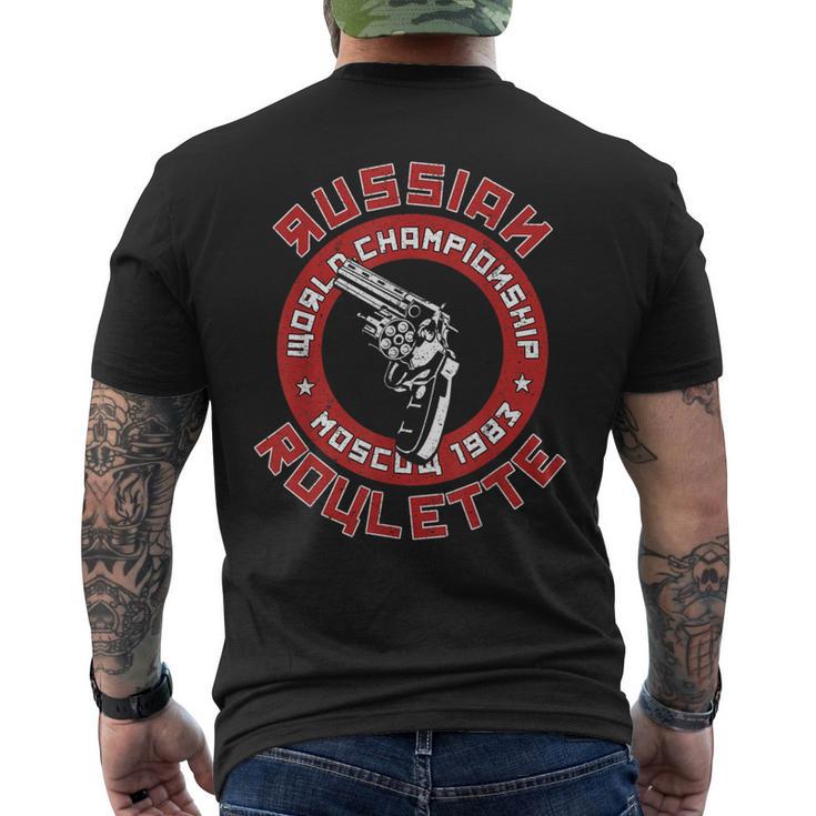 Russian Roulette Men's T-shirt Back Print