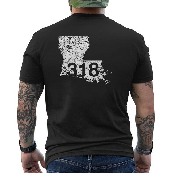 Rustontallulah Area Code 318 Louisiana Mens Back Print T-shirt