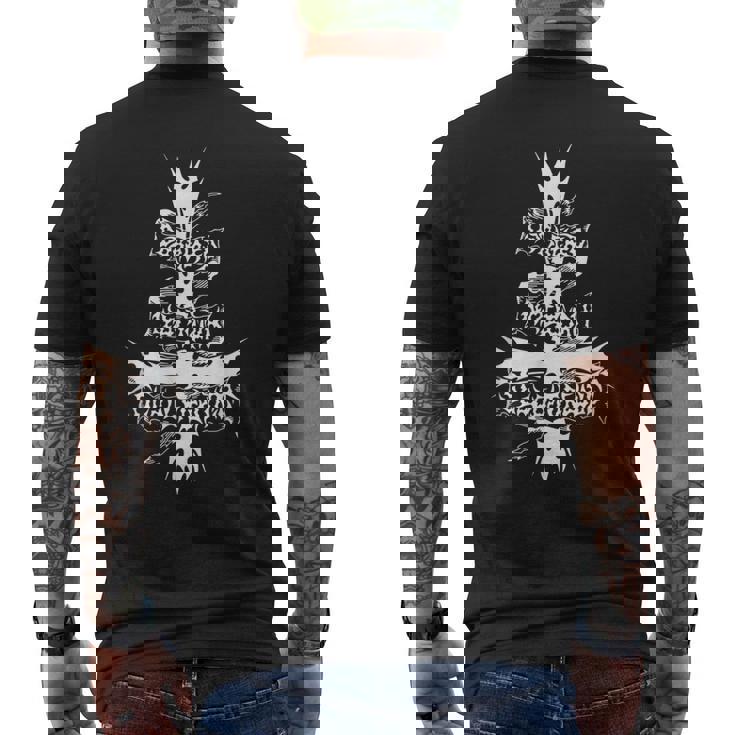 Sacrificio Nocturno Oscuro Camiseta Hombre Estampado Espalda