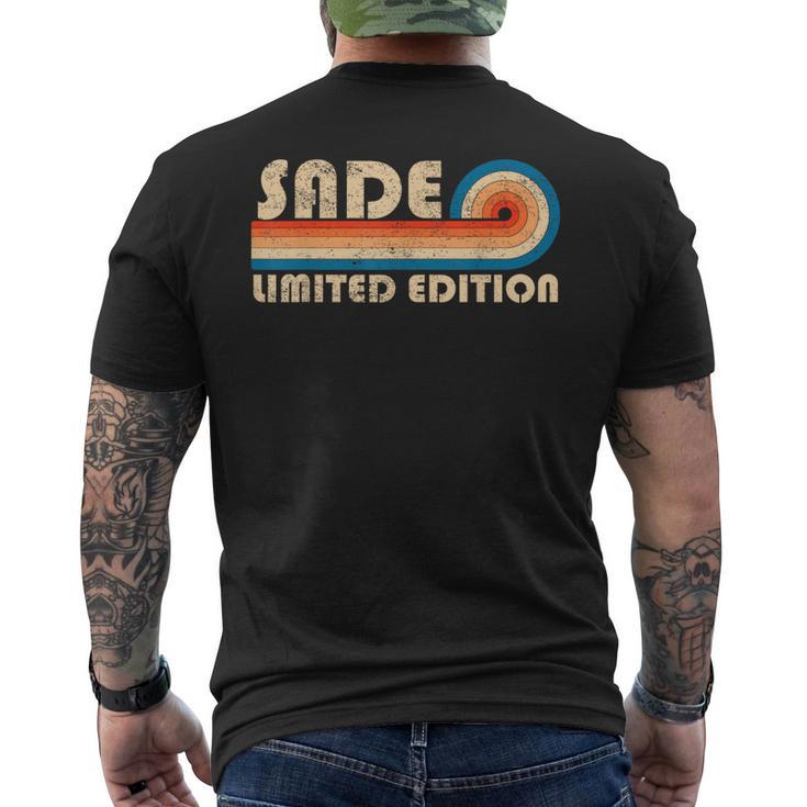 Sade Name Personalized Retro Vintage Birthday Men's T-shirt Back Print