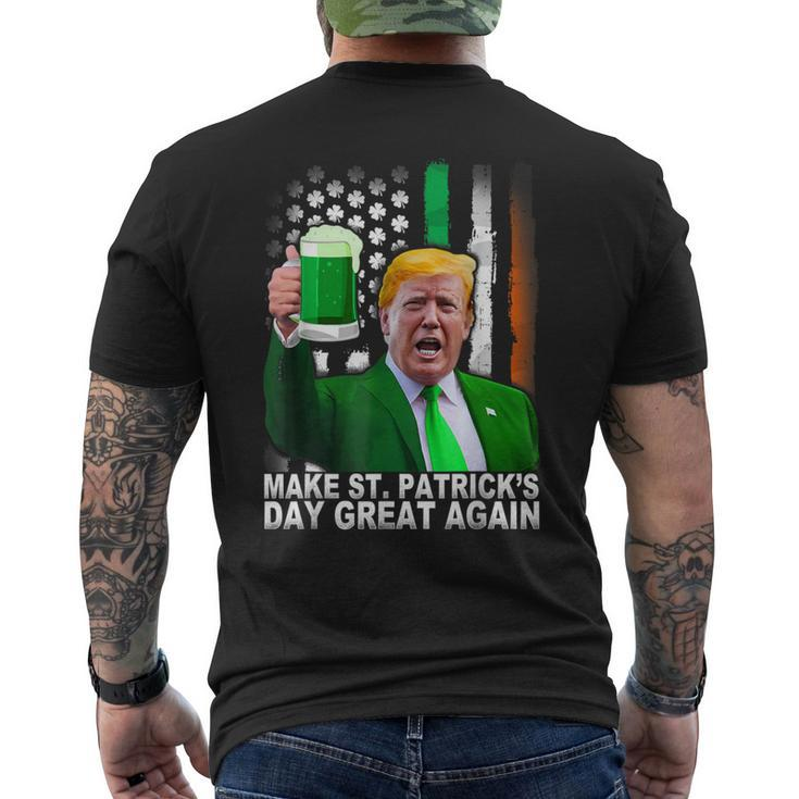 Make Saint St Patrick's Day Great Again Trump Men's T-shirt Back Print