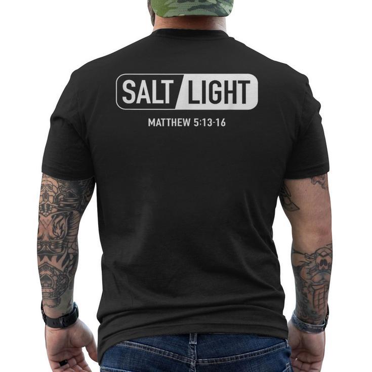 Salt Light Matthew 513-16 Men's T-shirt Back Print