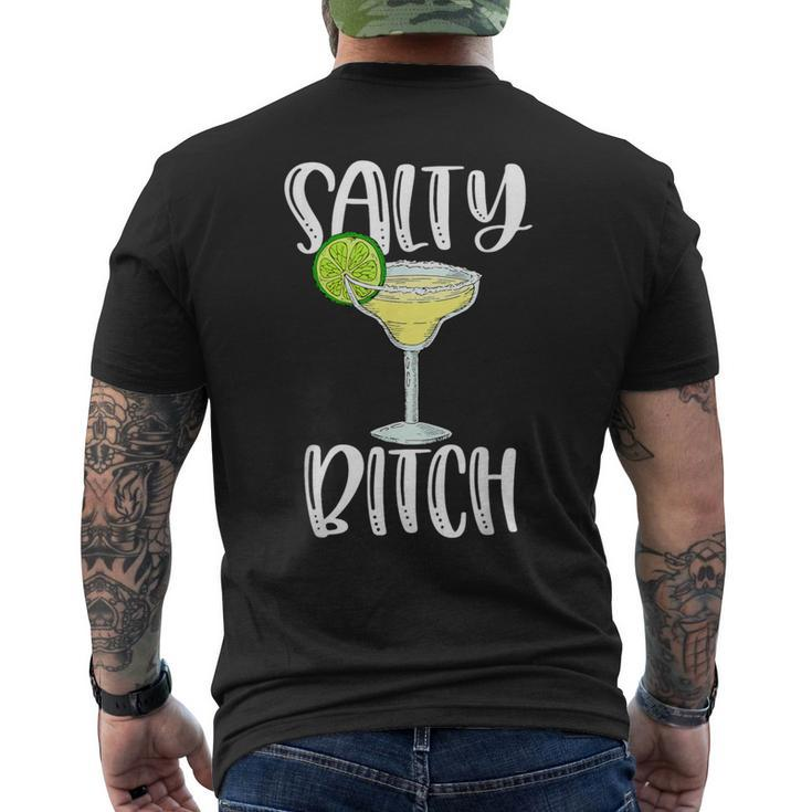 Salty Bitch Beach Word Play Summer Vacation Vacay Men's T-shirt Back Print