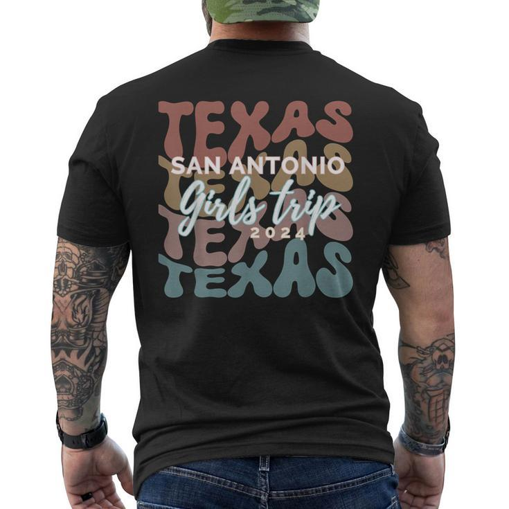 San Antonio Texas Girls Trip 2024 Matching Group Men's T-shirt Back Print