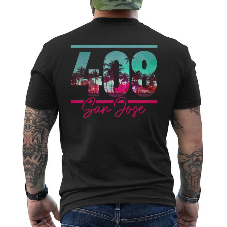 San Jose California Area Code 408 Vintage Retro Men's T-shirt Back Print |  Monsterry