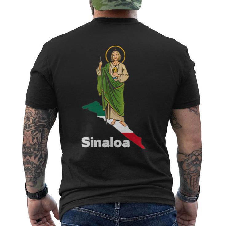 San Judas Tadeo Con Sinaloa México Men's T-shirt Back Print