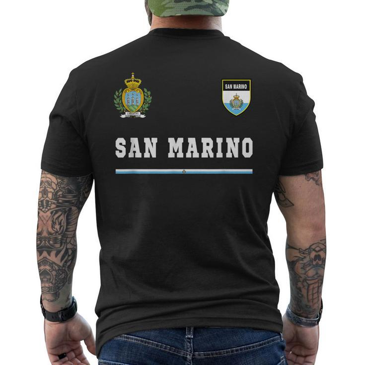 San Marino Sport Football Jersey Flag T-Shirt mit Rückendruck