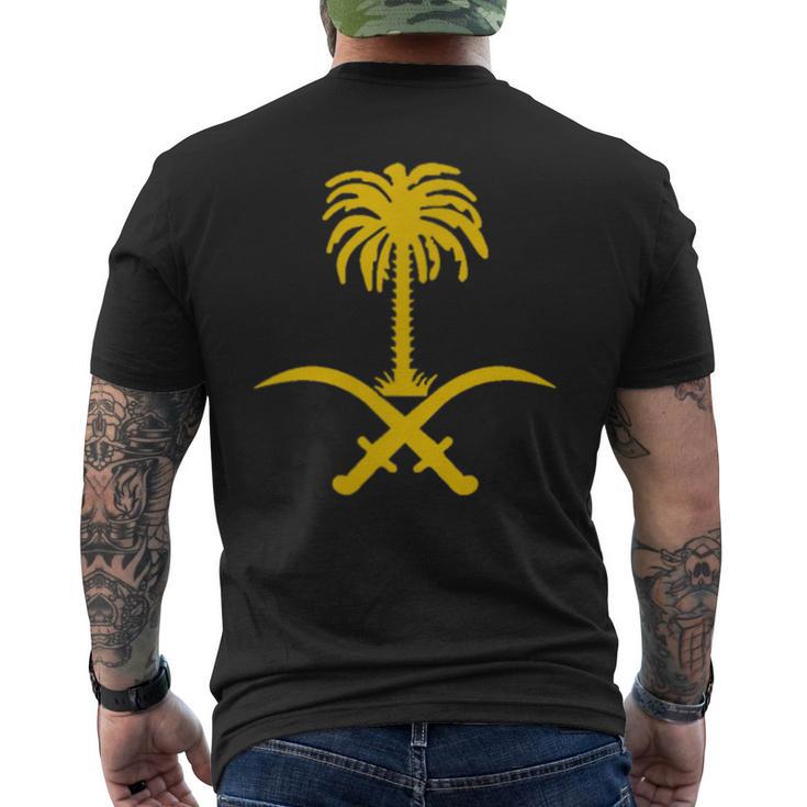 Saudi Arabia Saudi Emblem Men's T-shirt Back Print