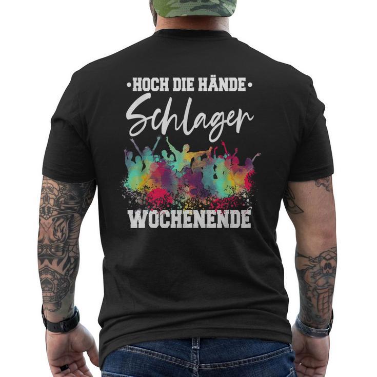 Schlagerparty Schlager Black S T-Shirt mit Rückendruck