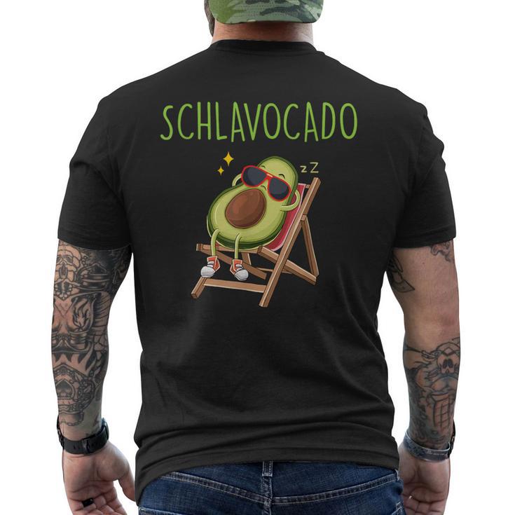 Schlavocado Avocado Sleep Pyjamas Sleeping T-Shirt mit Rückendruck