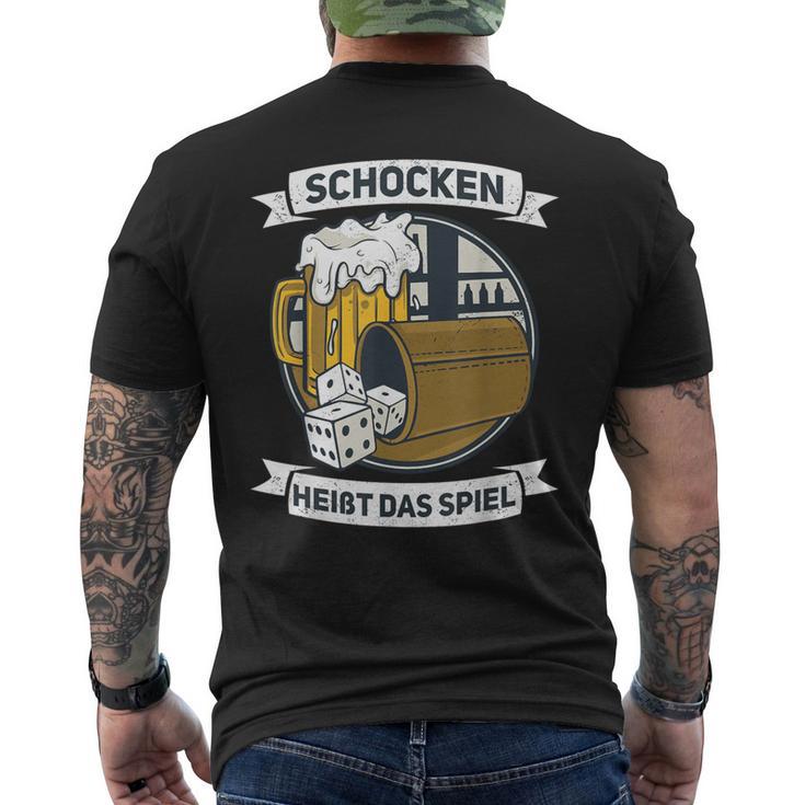 Schocken Heißt Das Spiel Dice Game Puzzle T-Shirt mit Rückendruck