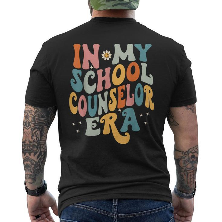 In My School Counselor Era Retro Back To School Counseling Men's T-shirt Back Print