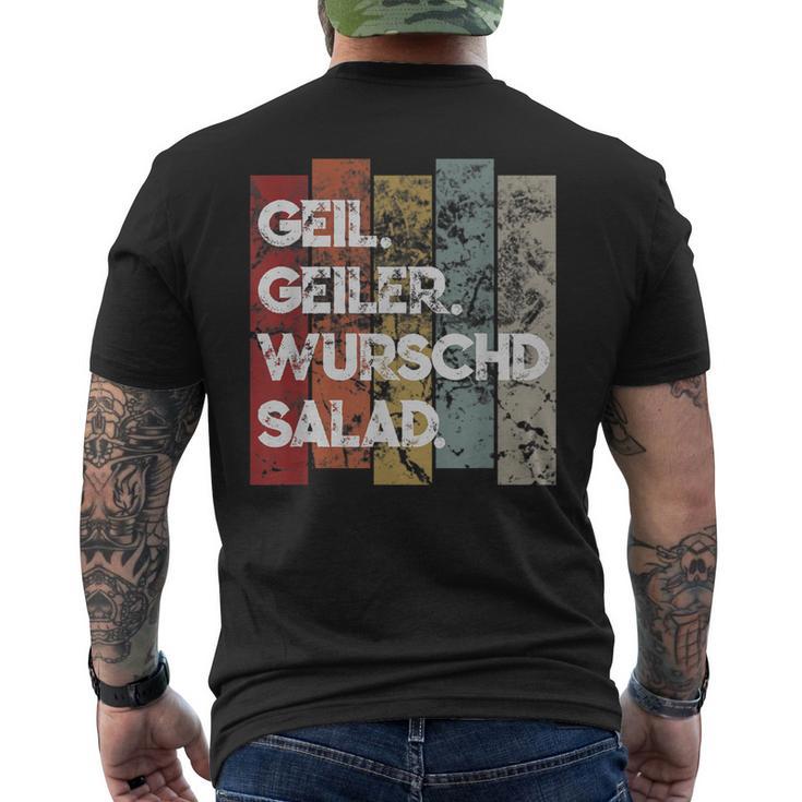 Schwaben Sausage Salad Schwäbisch Quote Idea T-Shirt mit Rückendruck