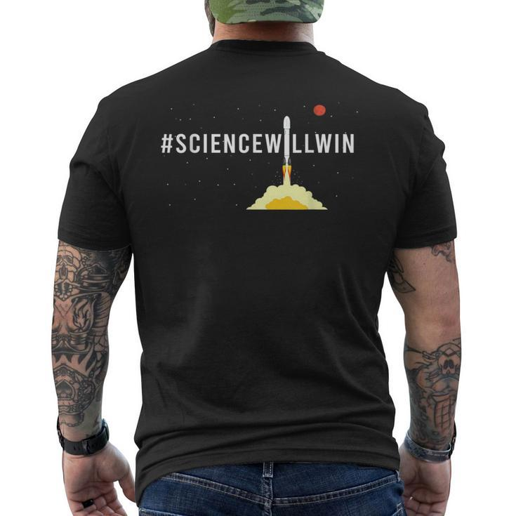 Sciencewillwin Science Will Win Men's T-shirt Back Print