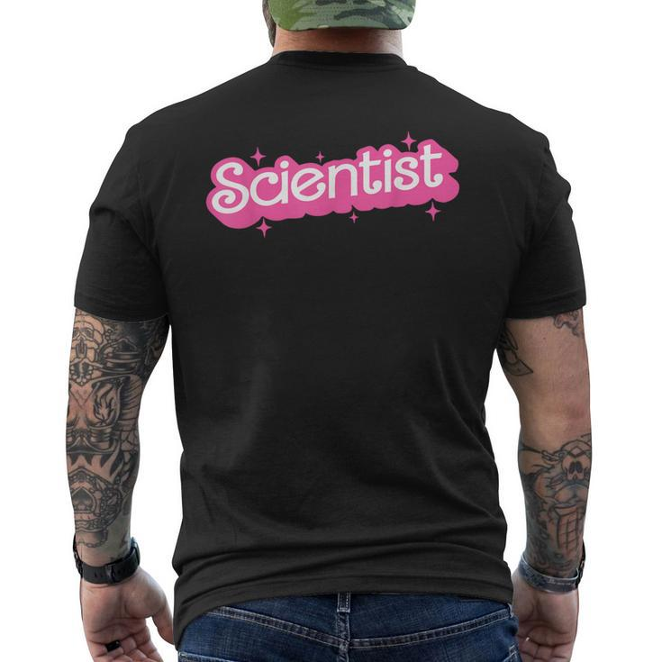 Scientist Pink Lab Week 2024 Phd Feminist Men's T-shirt Back Print