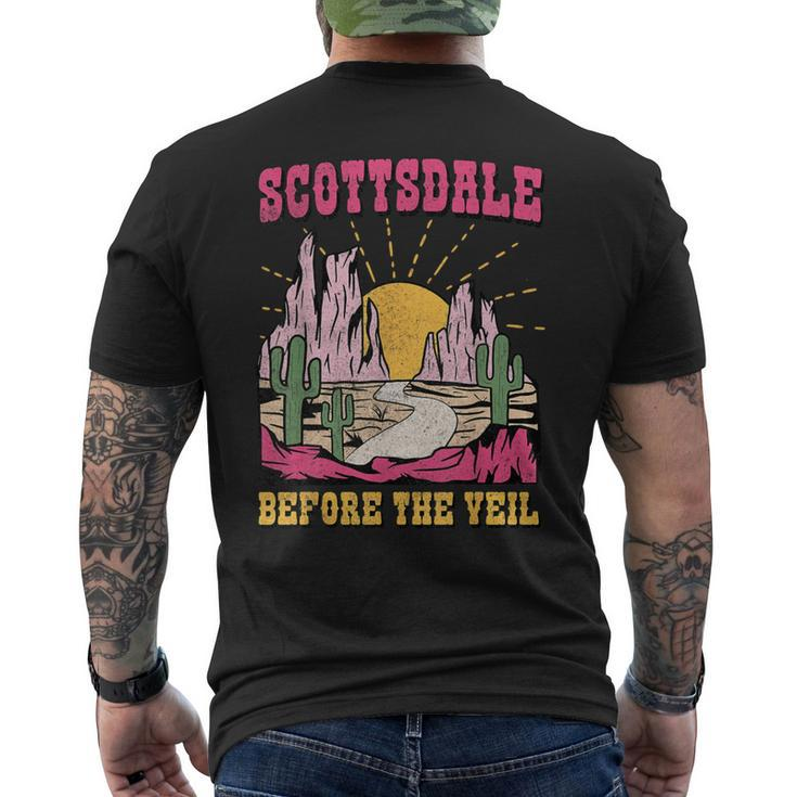 Scottsdale Before The Veil Bride Squad Bachelorette Matching Men's T-shirt Back Print
